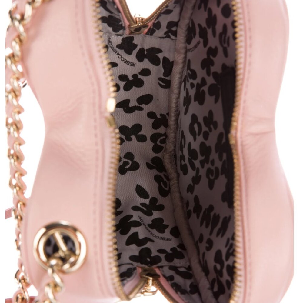 Rebecca Minkoff Pink Quilted Heart Crossbody Bag - Picture 4 of 9